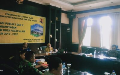 Dinas PUPR Kota Pagar Alam Sukses Laksanakan Konsultasi Publik I Dan II Pendampingan Revisi RTRW 2012-2032.